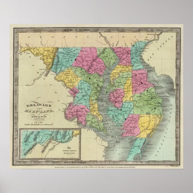 Delaware And MaryLand Poster (Front)