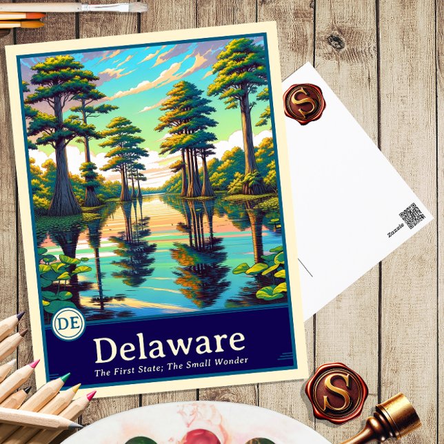 Delaware | Anime Style Cel Shaded Postcard (Creator Uploaded)