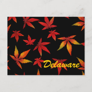 Delaware Autumn Leaves Postcard