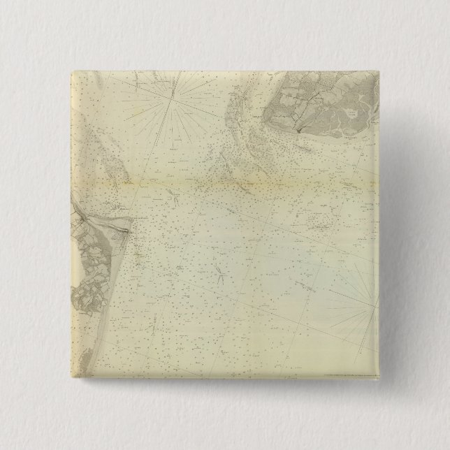 Delaware Bay, River 1 15 Cm Square Badge (Front)
