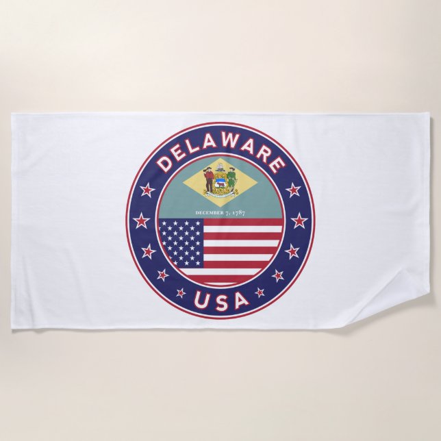 Delaware Beach Towel (Front)