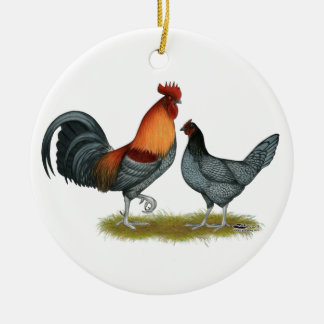 Delaware Blue Hen Ceramic Tree Decoration