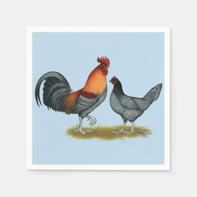 Delaware Blue Hen Napkin (Front)