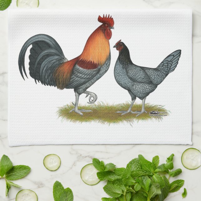 Delaware Blue Hen Tea Towel (Folded)