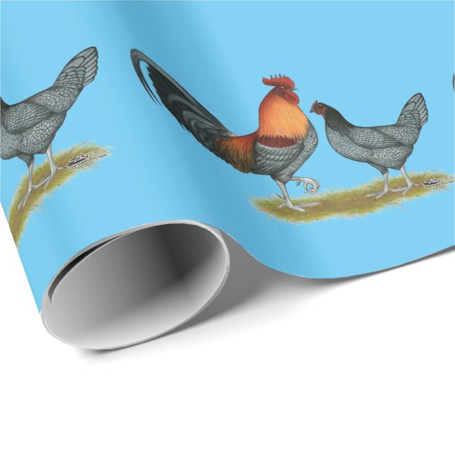 Delaware Blue Hen Wrapping Paper (Roll Corner)