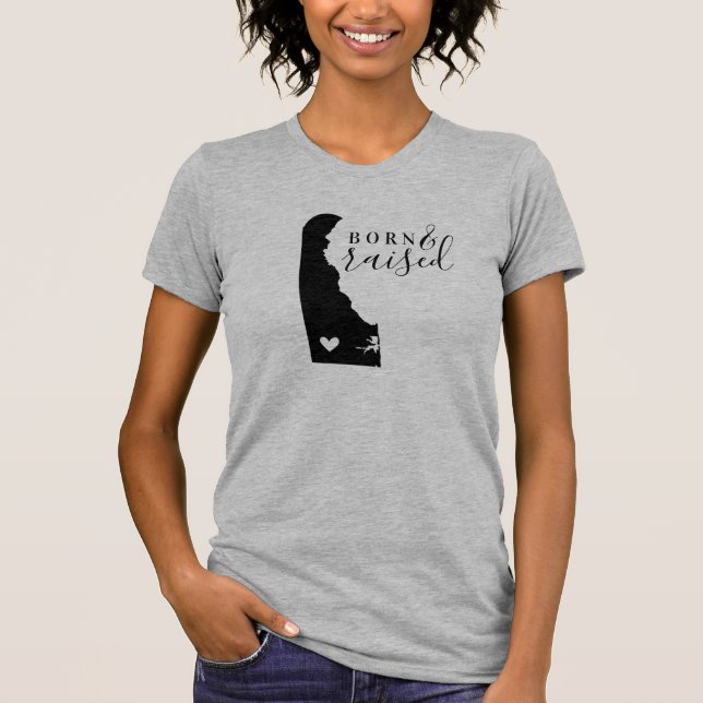 Delaware Born and Raised State Tee (Front)