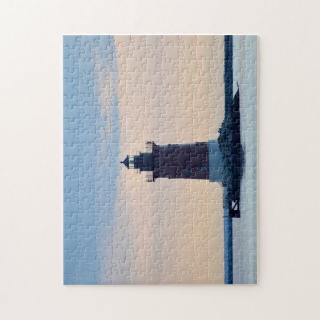 Delaware Breakwater Lighthouse Cape Henlopen Lewes Jigsaw Puzzle (Vertical)