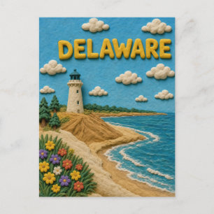 Delaware Cape Henlopen Modern KLAYKOO Postcard