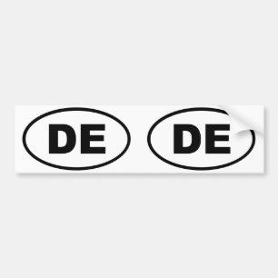 Delaware DE oval Bumper Sticker