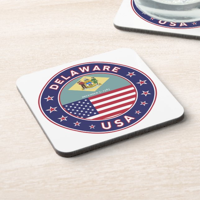 Delaware, Delaware t-shirt, Delaware sticker Coaster (Left Side)