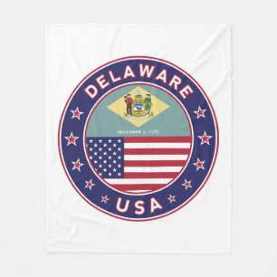 Delaware, Delaware t-shirt, Delaware sticker Fleece Blanket