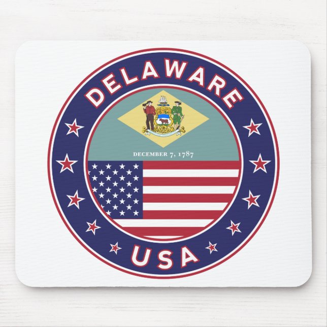 Delaware, Delaware t-shirt, Delaware sticker Mouse Pad (Front)