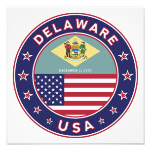 Delaware, Delaware t-shirt, Delaware sticker Photo Print