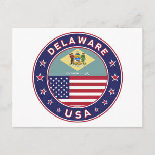 Delaware, Delaware t-shirt, Delaware sticker Postcard