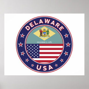 Delaware, Delaware t-shirt, Delaware sticker Poster