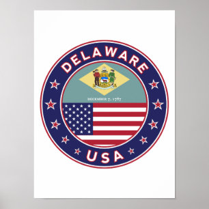Delaware, Delaware t-shirt, Delaware sticker Poster