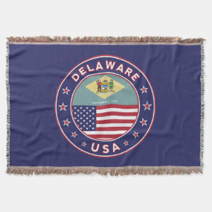 Delaware, Delaware t-shirt, Delaware sticker Throw Blanket