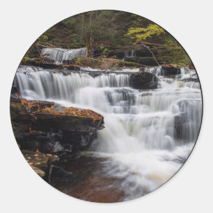 Delaware Falls - Autumn 2018 Classic Round Sticker