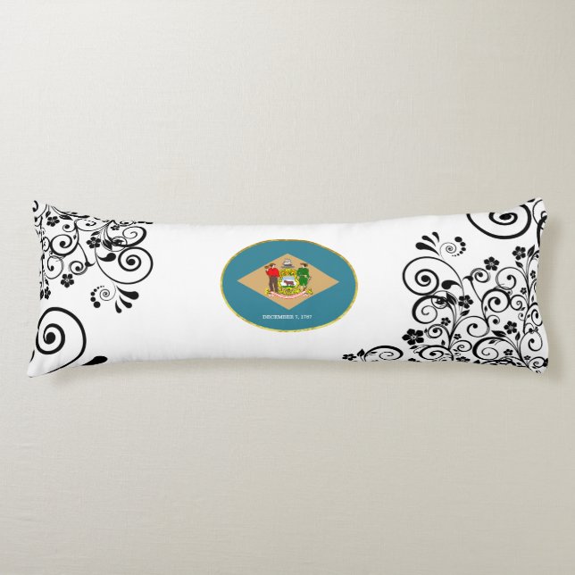 Delaware flag body cushion (Front)