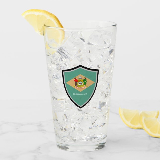 Delaware flag glass (Front Ice)
