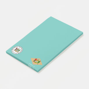 Delaware flag post-it notes
