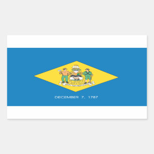 Delaware Flag Rectangular Sticker
