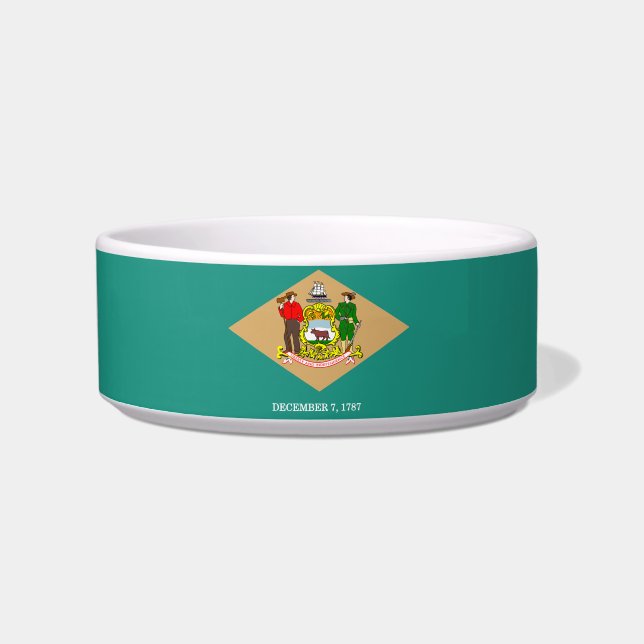 Delaware flag-Seal Bowl (Front)