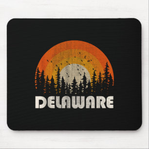 Delaware - funny nature vintage hiking 60s 70s 80s mouse pad