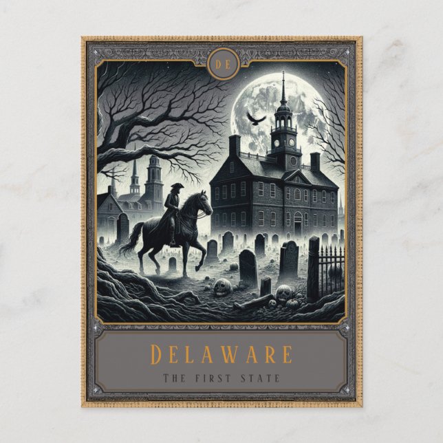 Delaware | Gothic Art Postcard (Front)