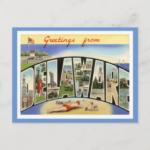 Delaware Greetings From US States Postcard