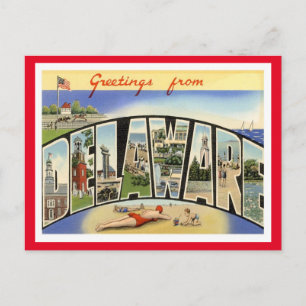 Delaware Greetings From US States Postcard