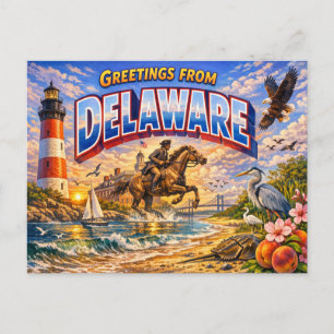 Delaware Greetings Postcard 