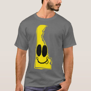 Delaware Happy Face with tongue sticking out T-Shirt