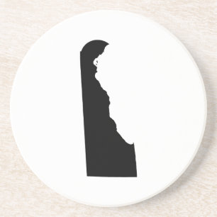 Delaware in Black and White Coaster