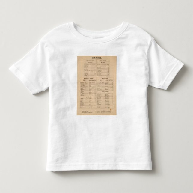 Delaware Index Toddler T-Shirt (Front)