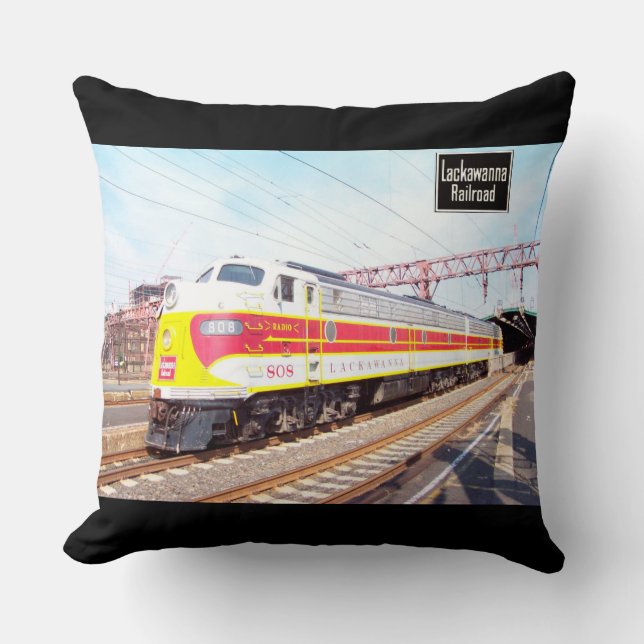 Delaware Lackawanna and Western Locomotive 808 Cushion (Front)
