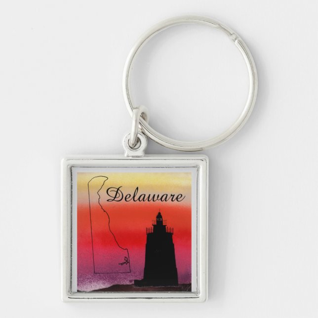 Delaware Lighthouse Key Ring (Front)