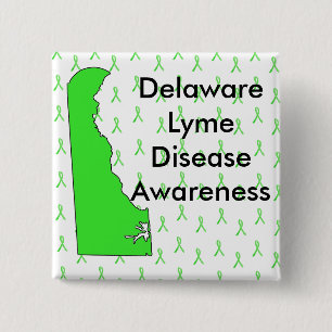 Delaware Lyme Disease Awareness Button