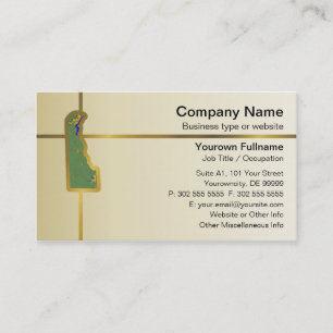 Delaware Map Business Card