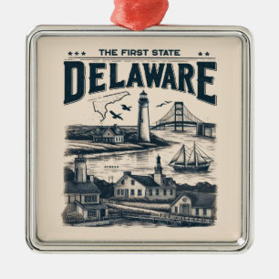 Delaware Metal Tree Decoration