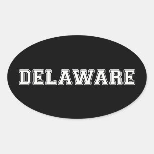 Delaware Oval Sticker