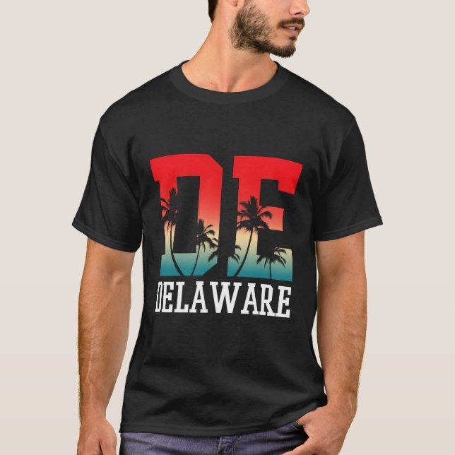 Delaware Palm Tree De T-Shirt (Front)