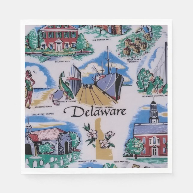 Delaware Party  Napkin (Front)
