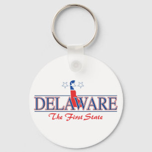 Delaware Patriotic Keychain