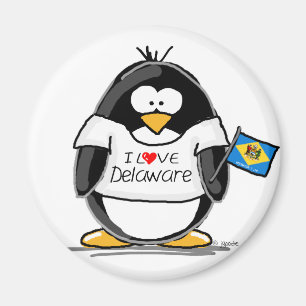 Delaware Penguin Magnet