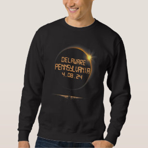 Delaware Pennsylvania PA Total Solar Eclipse April Sweatshirt