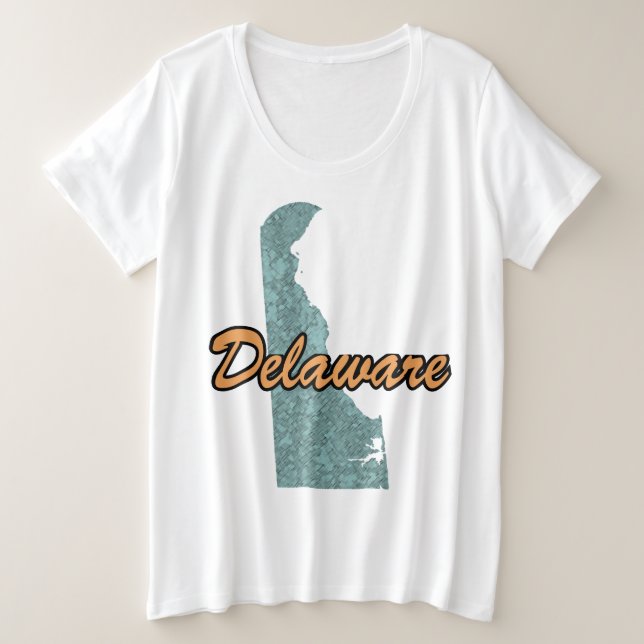 Delaware Plus Size T-Shirt (Design Front)