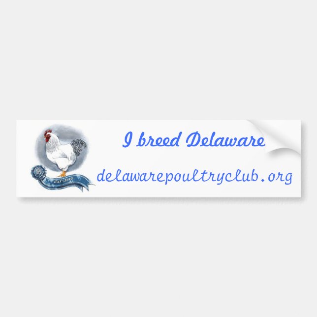 Delaware Poultry Club Bumber Sticker (Front)