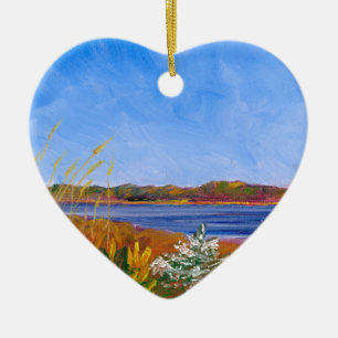 Delaware River Ceramic Tree Decoration
