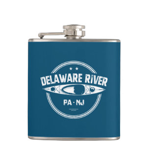 Delaware River Kayaking Hip Flask